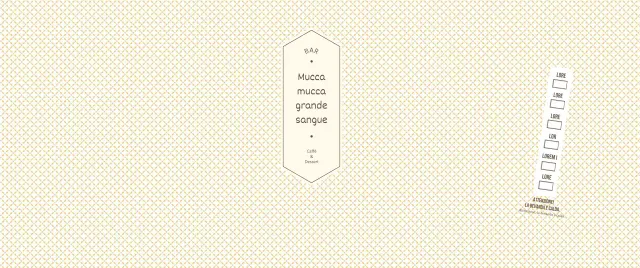 Semplici motivi in giallo chiaro e marrone per un concept café