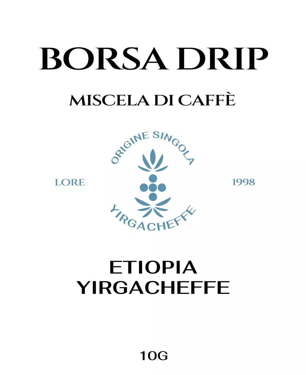 Astuccio con logo del caffè in beige