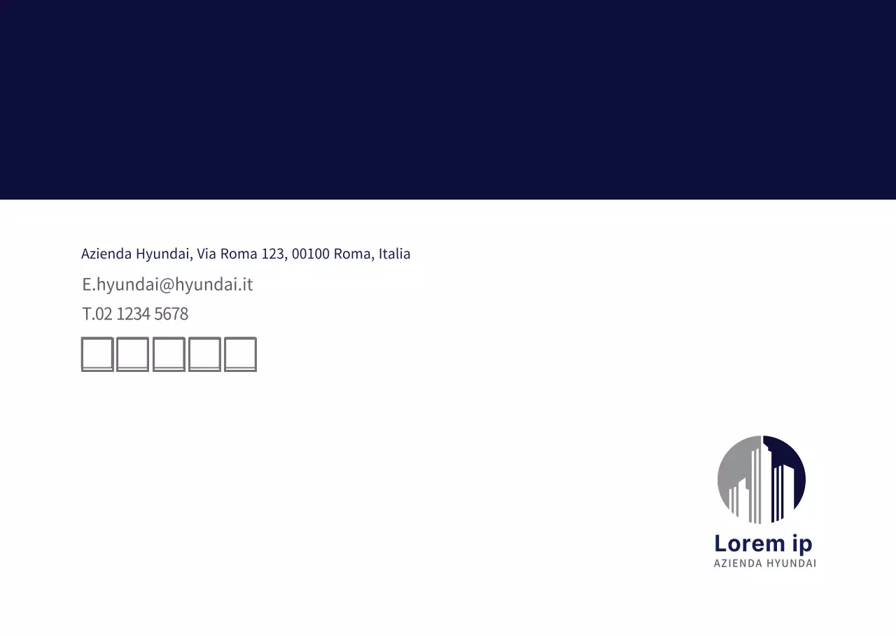 Aziendale moderno blu navy