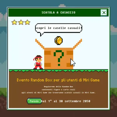 Retro Windows Concept Game Evento a scatola chiusa