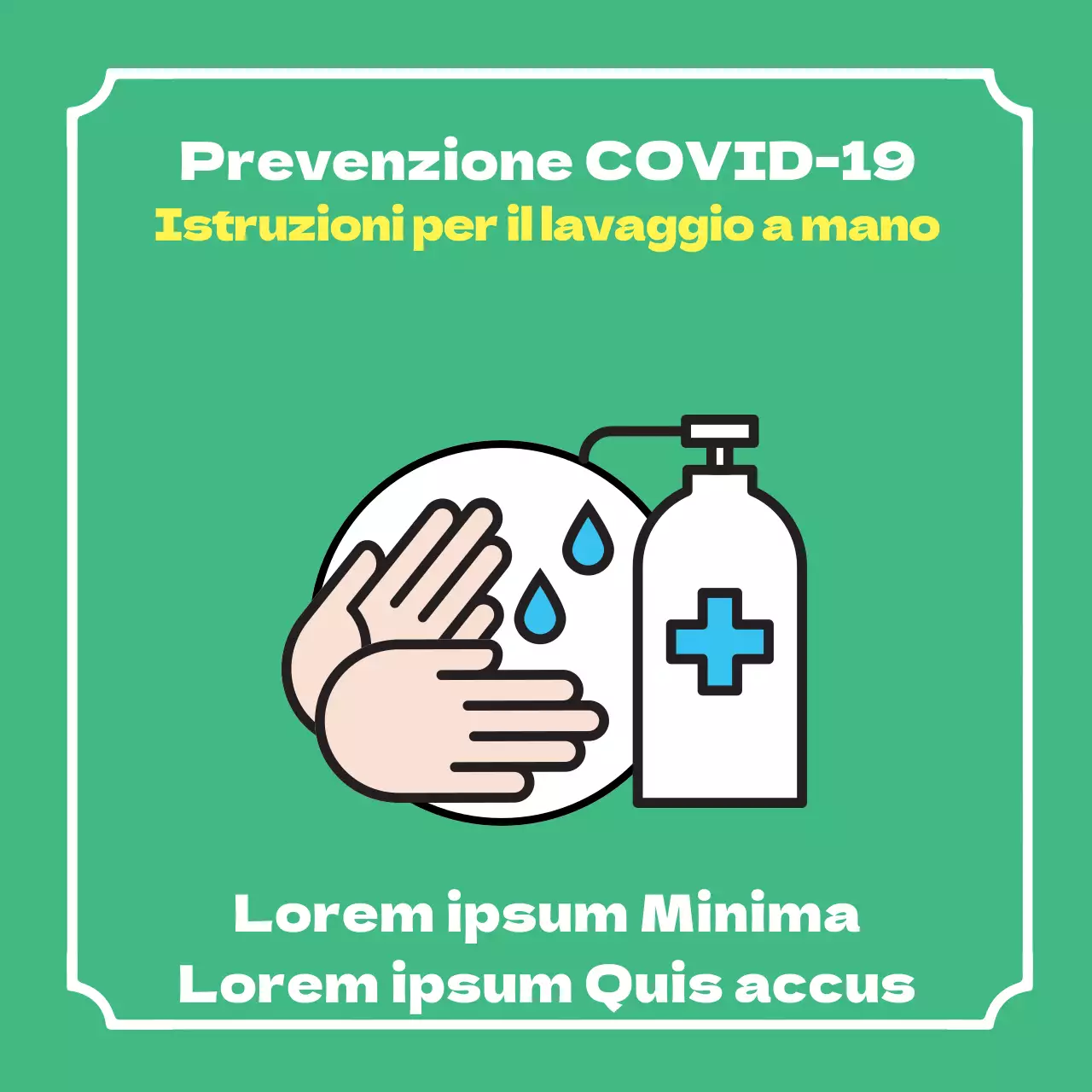 Guida al lavaggio delle mani da coronavirus