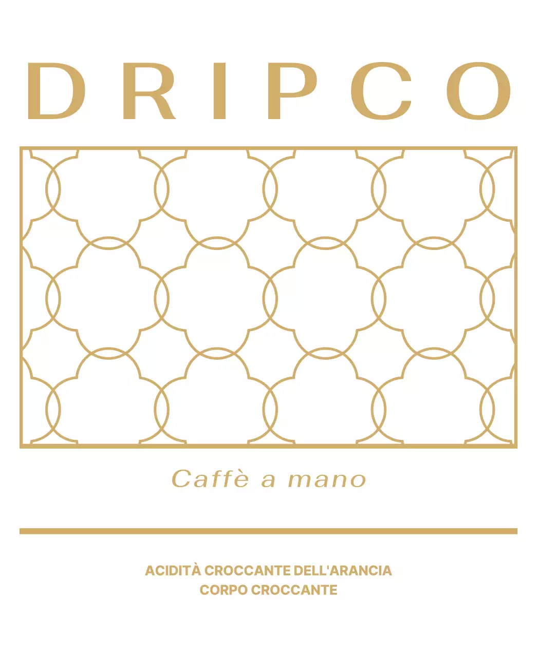 Design con motivo di linee dorate e nere