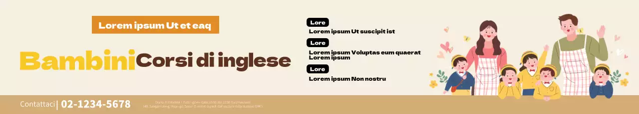 Illustrazione gialla di una promozione scolastica inglese ordinata