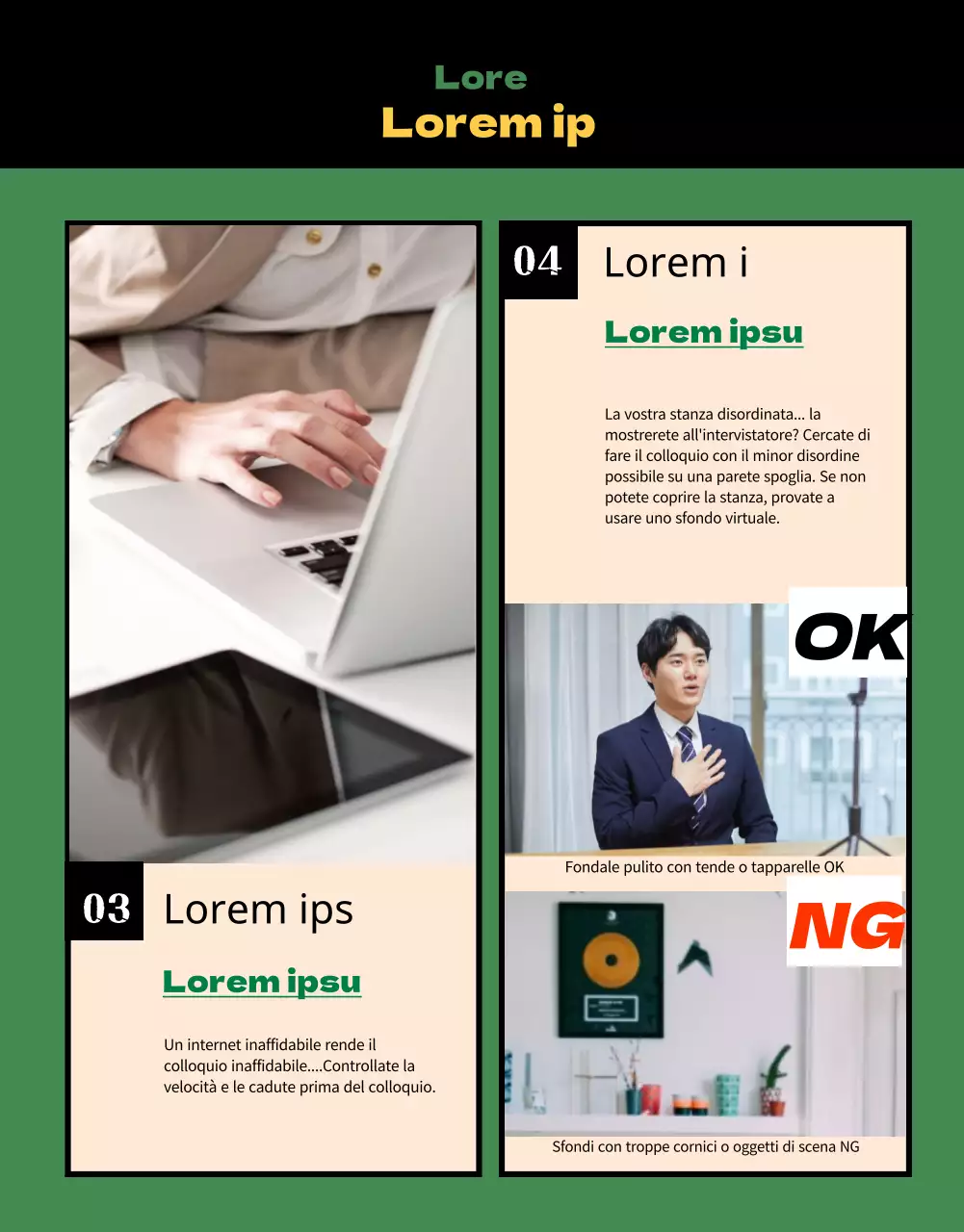 Colloquio faccia a faccia StudyCafe nella vivacità del verde e del giallo