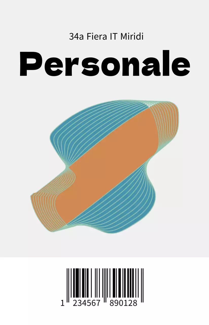 Schede del personale con forme geometriche