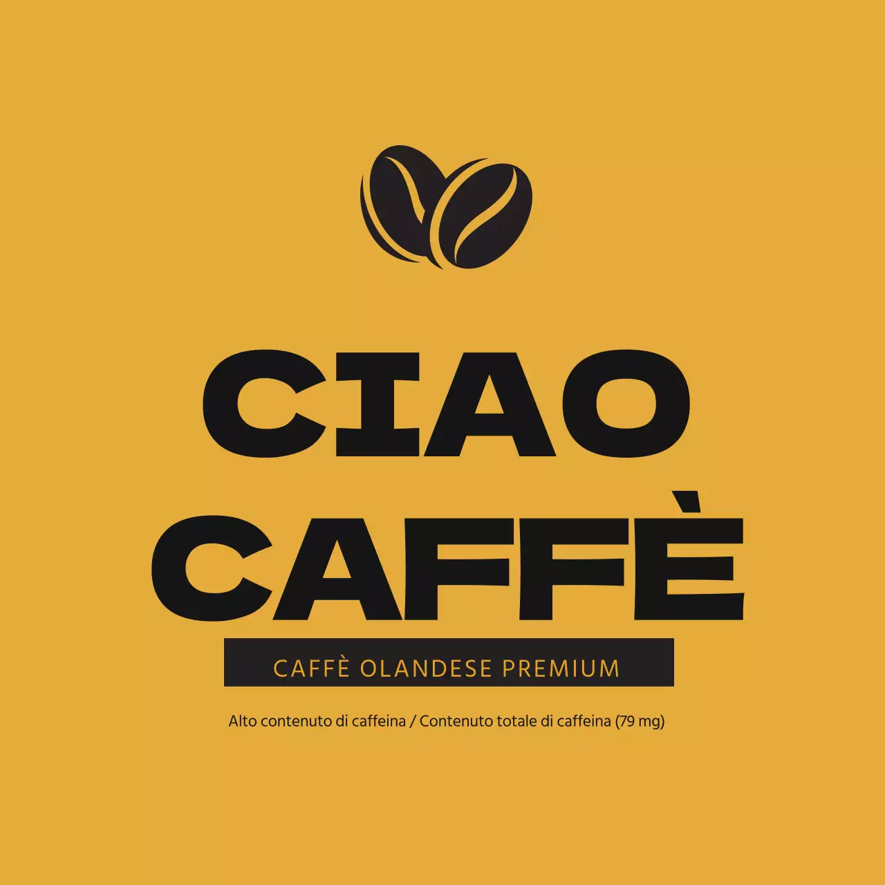 Etichette adesive del caffè olandese