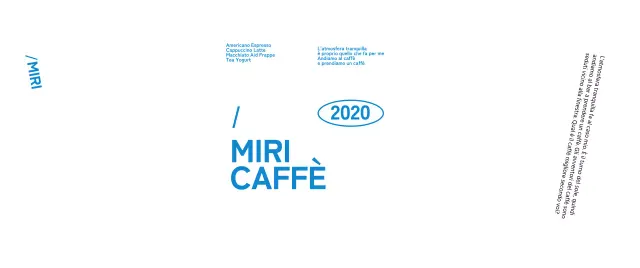 Promuovete il vostro caffè con un testo blu e pulito