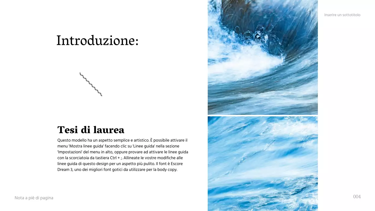 Presentazione della tesi di laurea