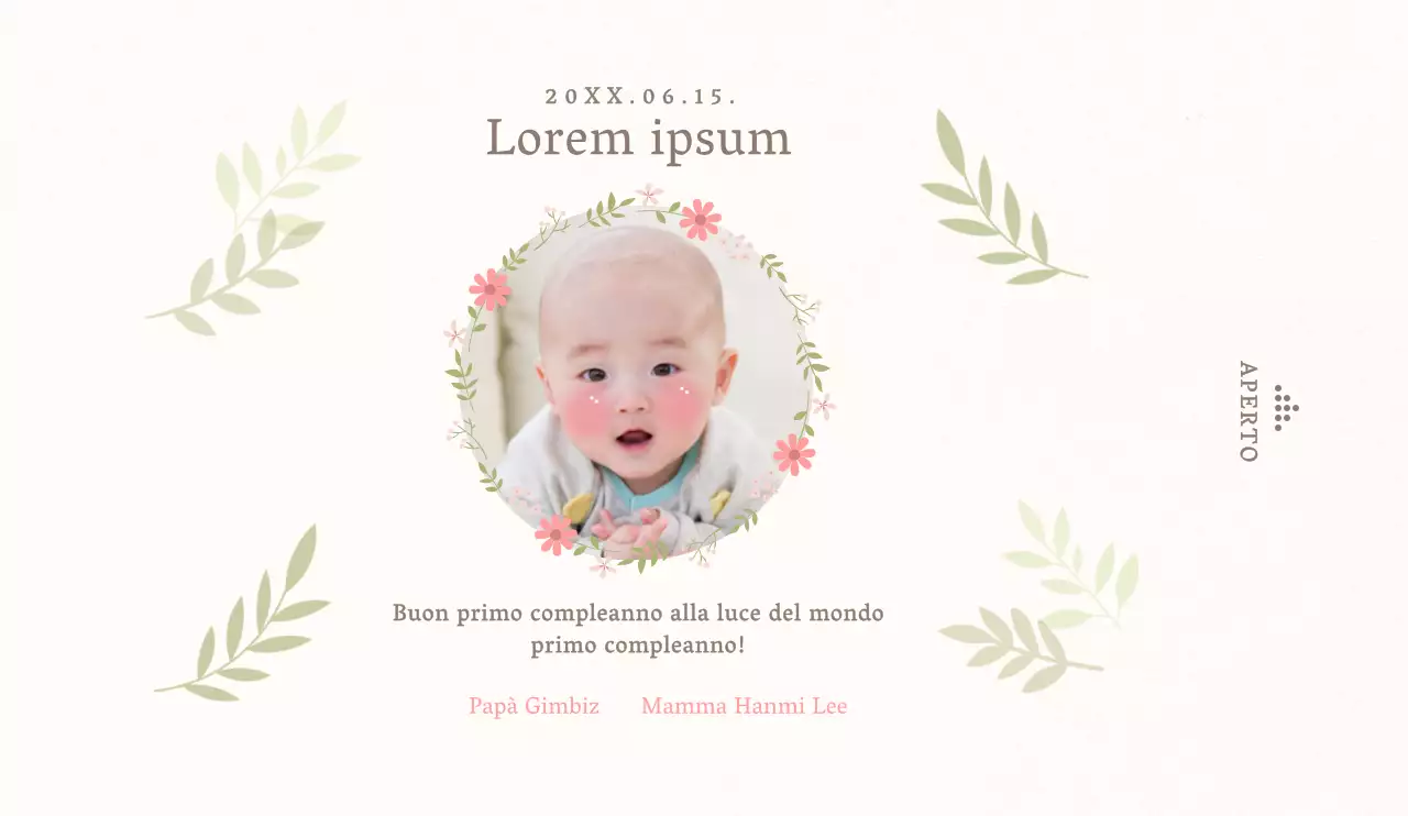 Colori pastello in verde e giallo pallido Stile semplice Per un regalo in occasione di un baby shower