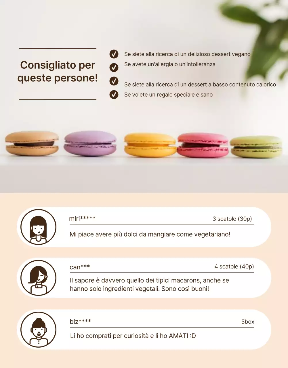 Vi presentiamo la raccolta di macaron vegani alla menta e al rosso
