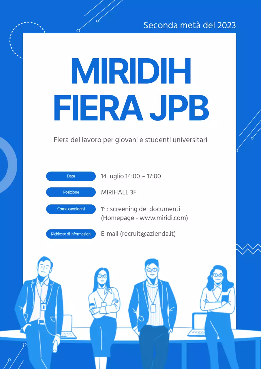 Blue Simple Blue Promossa la campagna di assunzioni del secondo semestre di Miridigroup