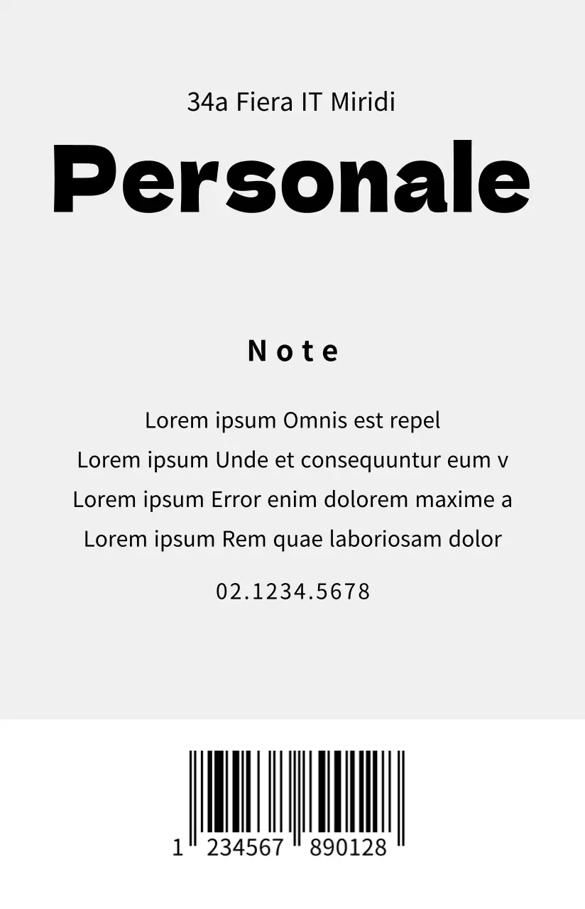 Schede del personale con forme geometriche