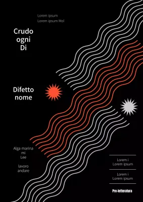 Copertina tecnologica in bianco e nero, con un occhio di riguardo per la tecnologia