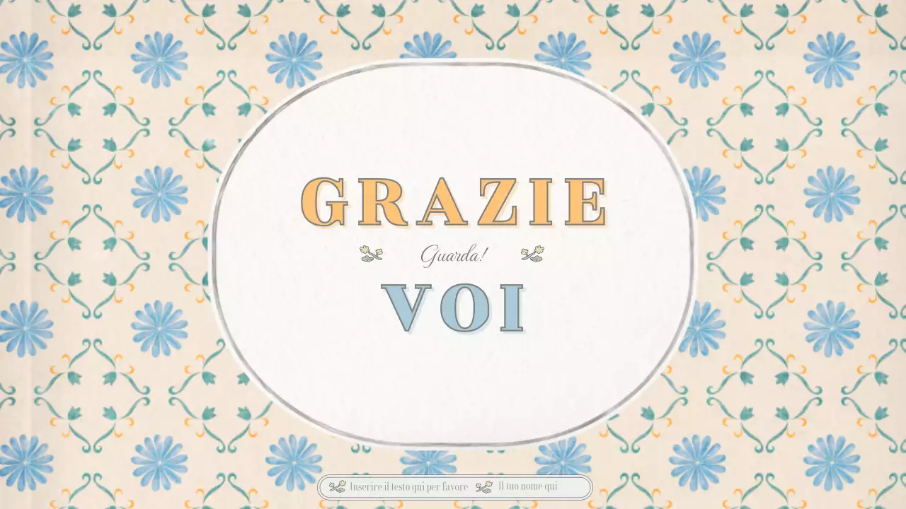 Layout concettuale emozionale di base con motivo di carta da parati vintage in beige e blu chiaro