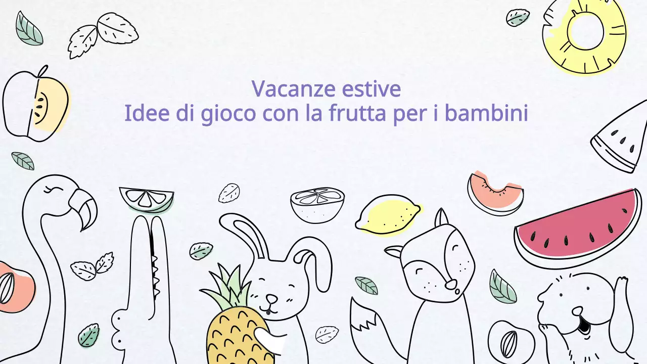 Illustrazioni di animali e frutta con un tocco di scarabocchio Miniature di YouTube