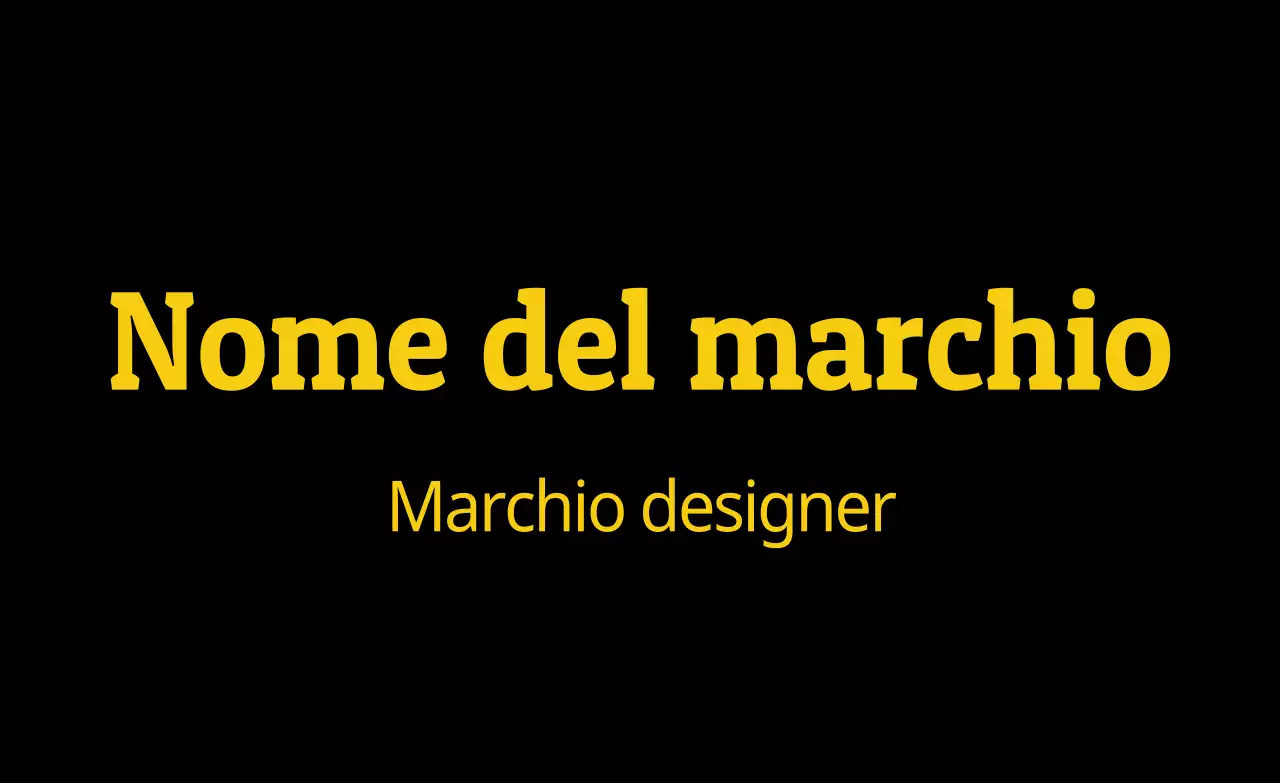 Marchio nero e semplice