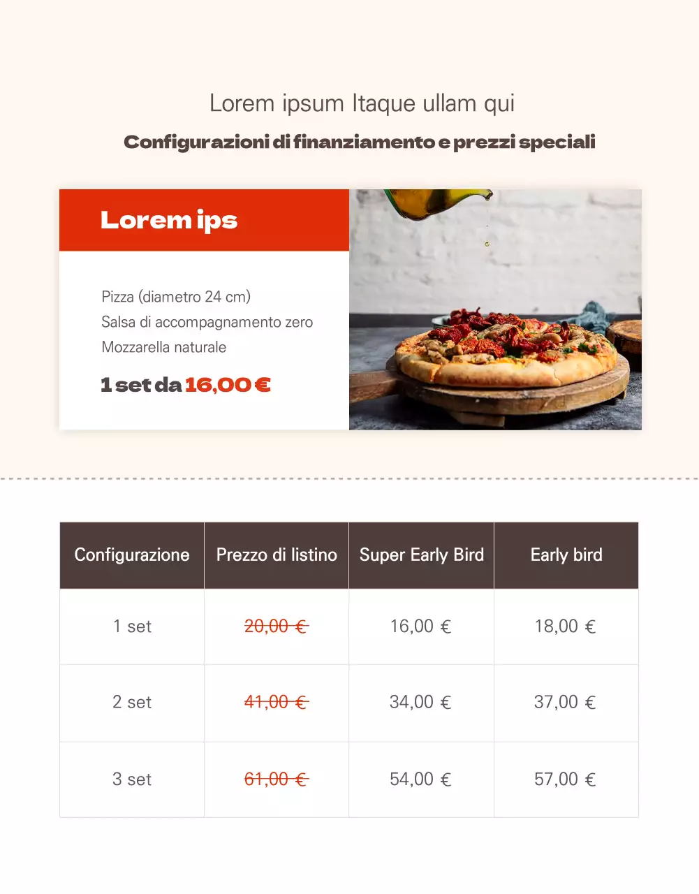 Promuovere la vendita di fondi per una semplice pizza di riso rosso coreana