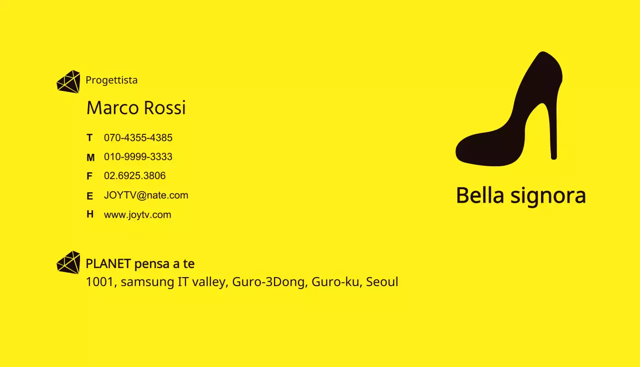 Biglietti da visita di bellezza