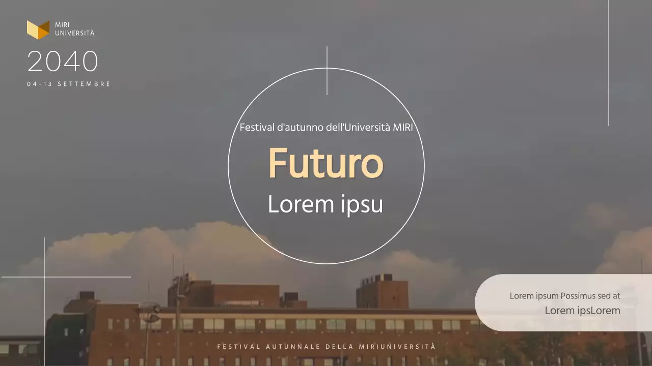 Proposta di sponsorizzazione per un festival universitario semplice, in beige e bianco e nero