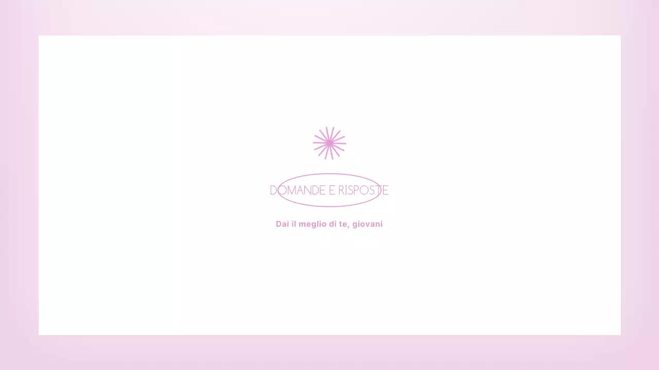 Una guida rosa e pulita per l'orientamento dei club