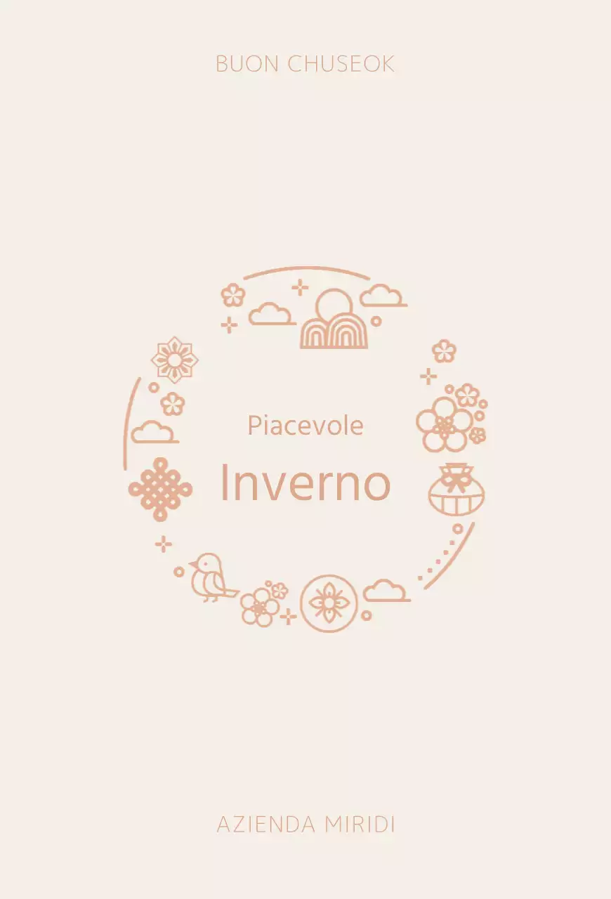 Cartolina Obon moderna e semplice