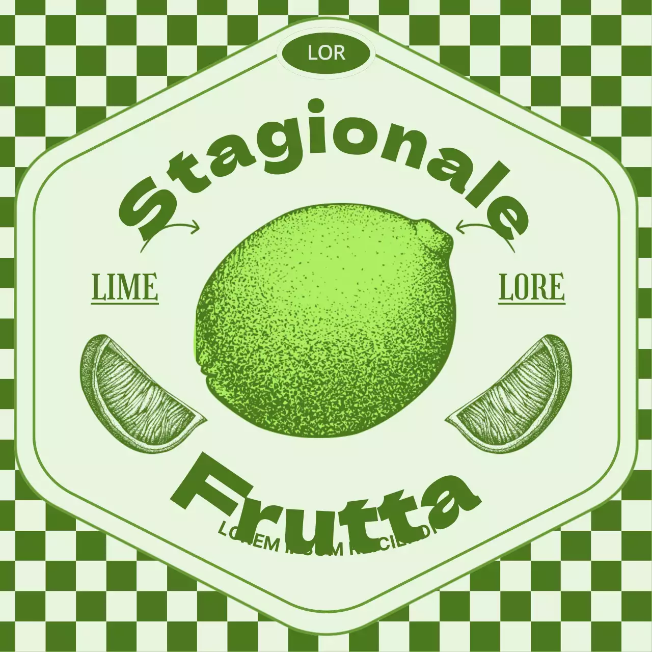 Lancio del menu stagionale Retro Lime con i colori verde e chartreuse