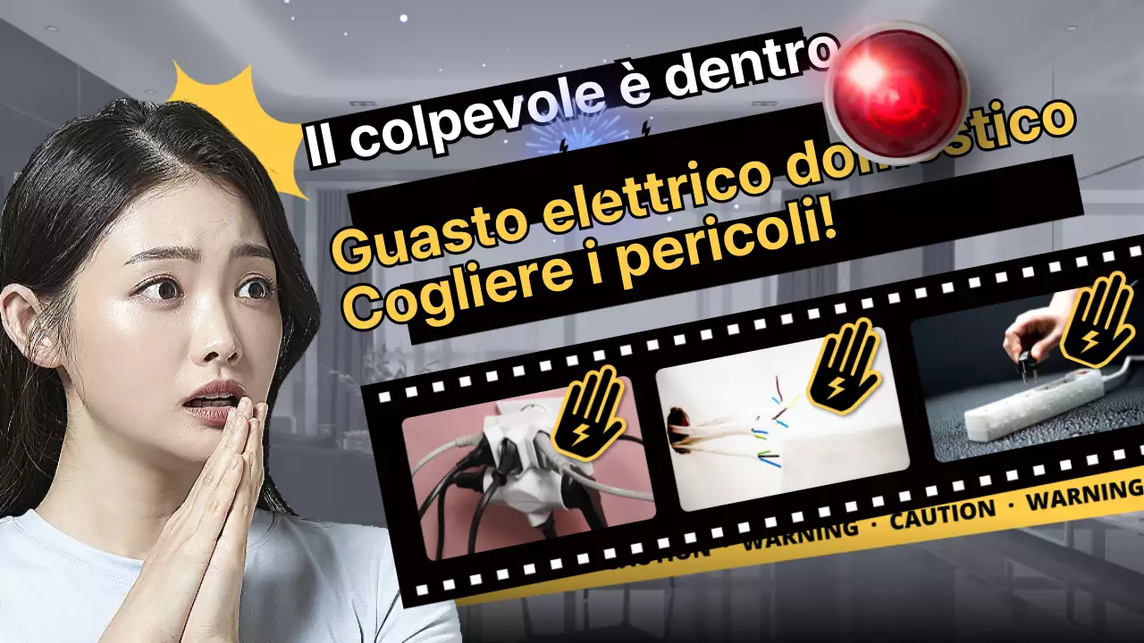 Concetto di film con immagini fotografiche gialle Tema di allarme per i veicoli elettrici