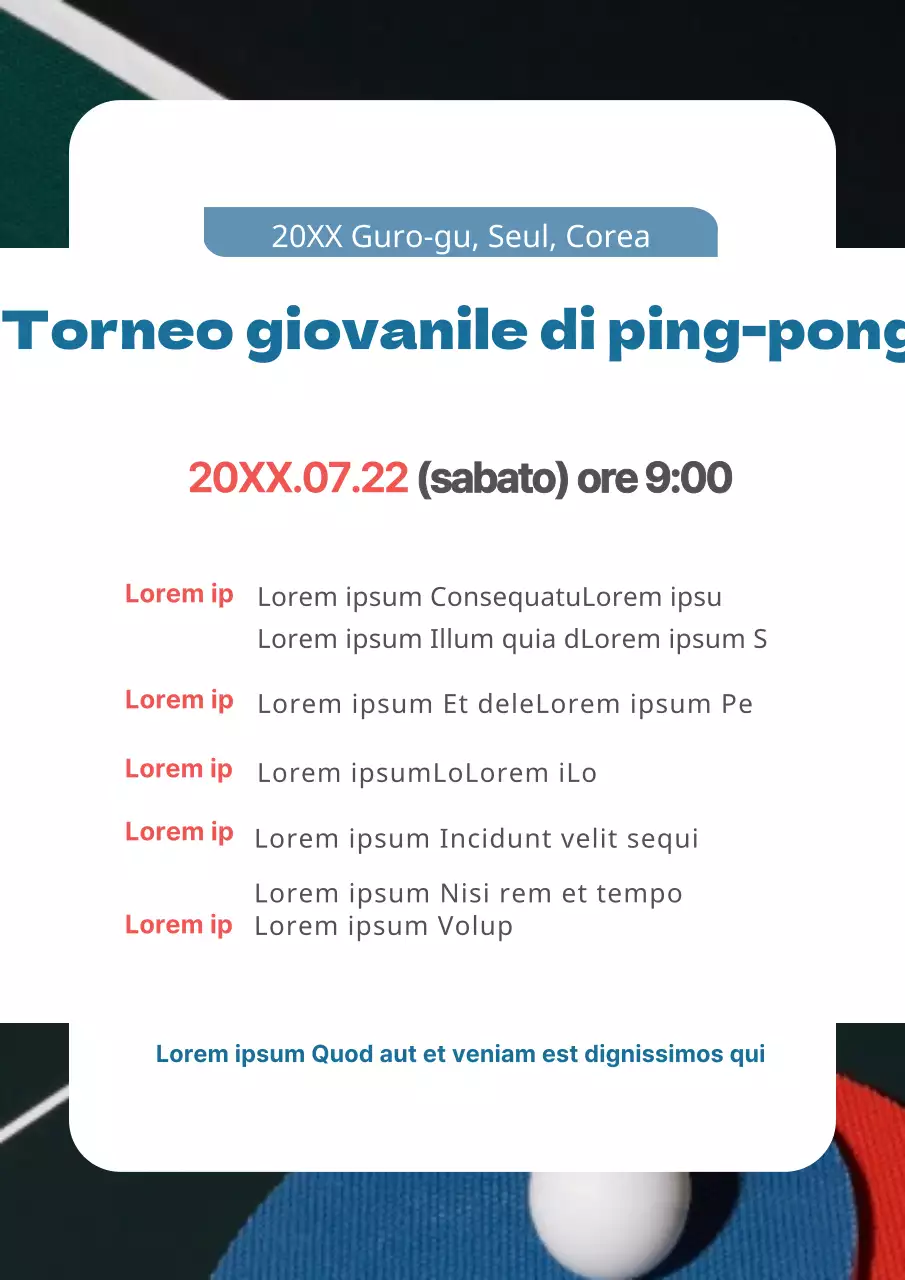 Torneo giovanile di tennis da tavolo