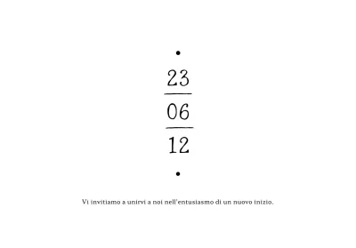 Busta per invito a nozze datato con testo vintage