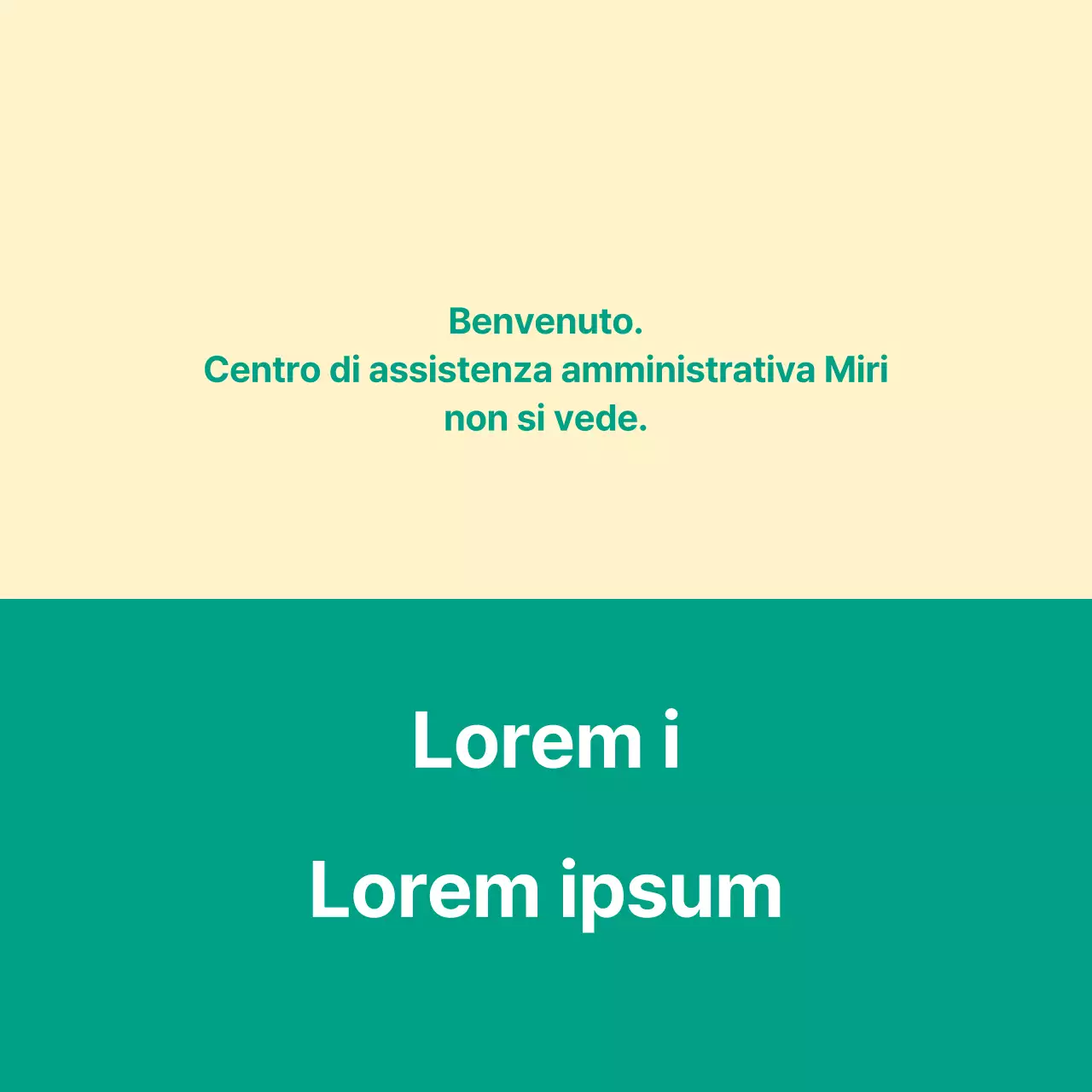 Un annuncio di servizio pubblico del tipo lettera di benvenuto con un cartello di benvenuto.