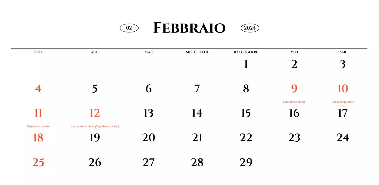 Calendario da parete in stile semplice con concetto di fotografia di viaggio emozionale in bianco e nero