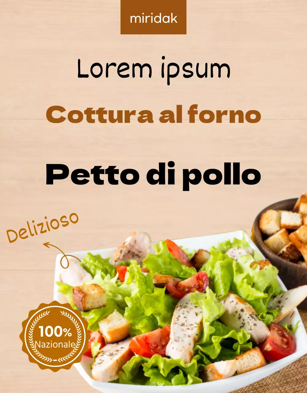 Pagina dettagliata dei petti di pollo Brown's Diet