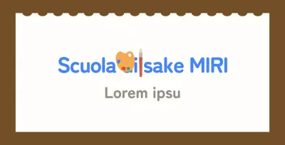 Scuola d'arte per bambini in balsa con sfondo bianco per schizzi