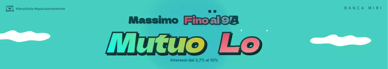 Video banner animato gif ipotecario azzurro e rosa