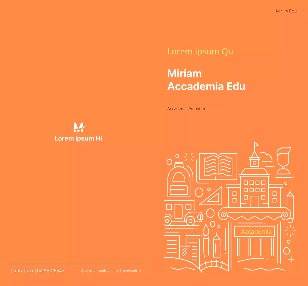 Promuovete l'educazione della vostra scuola in arancione
