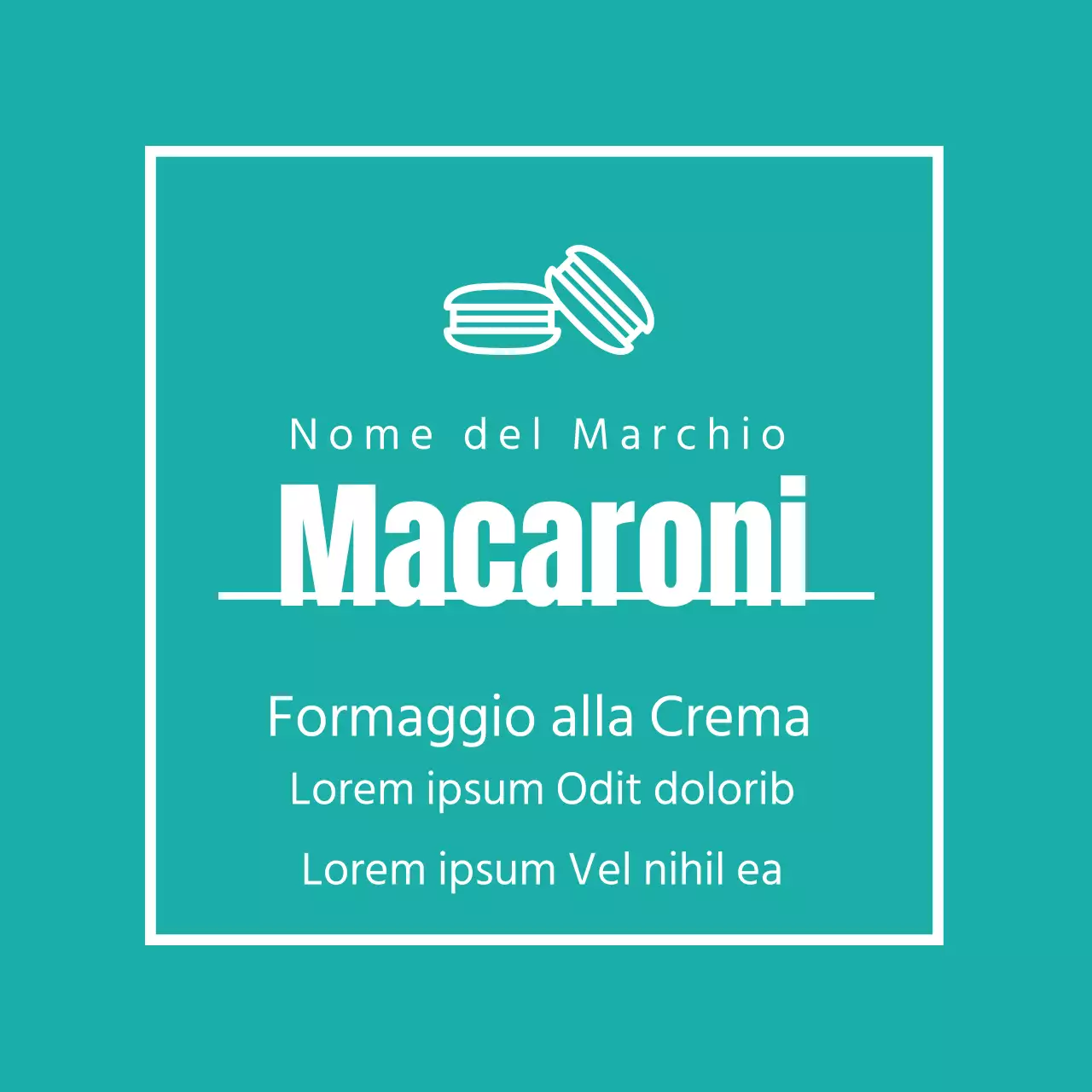 Etichette per macaron
