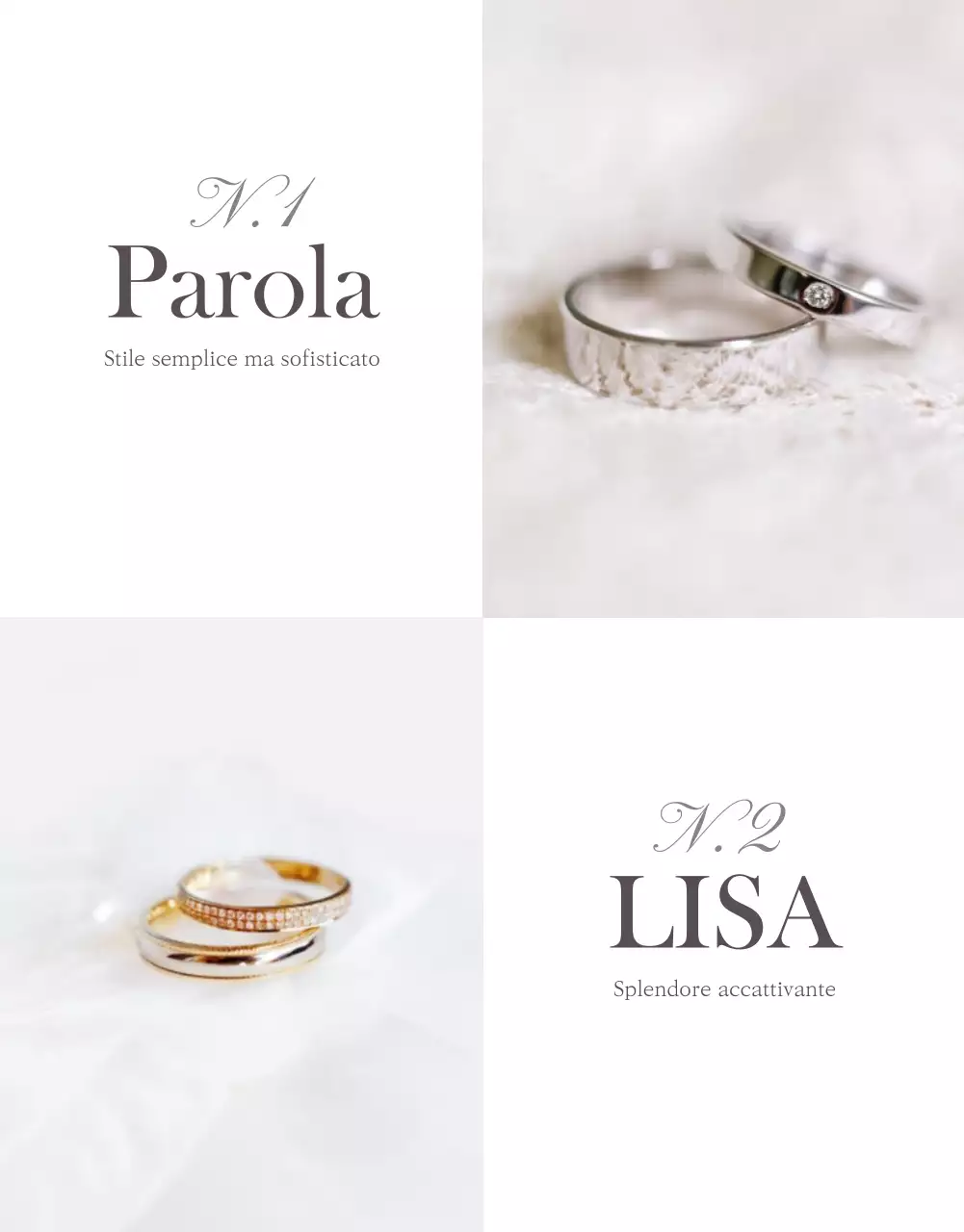 Pagina di dettaglio dei gioielli