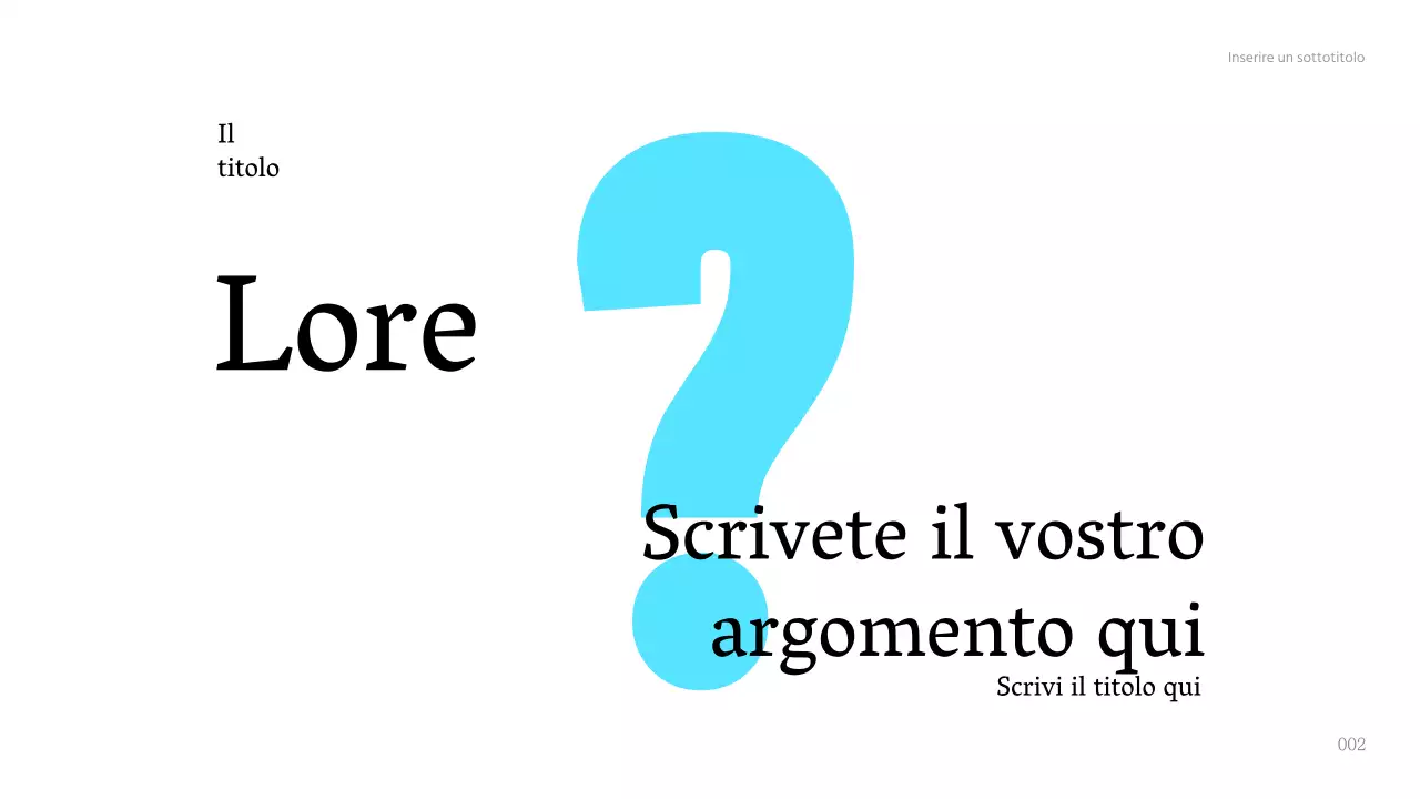 Presentazione della tesi di laurea