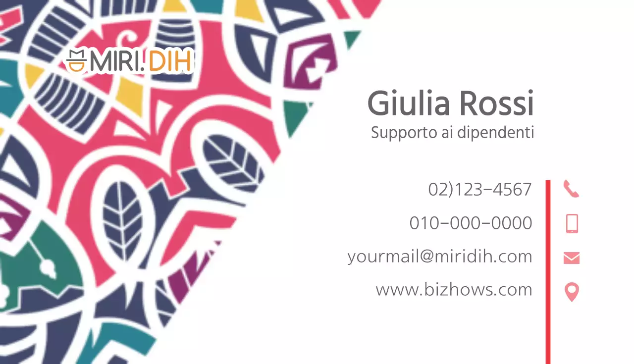Biglietti da visita aziendali Miridi