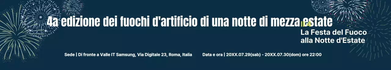 Fuochi d'artificio di una notte di mezza estate