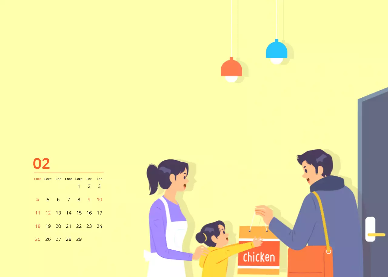 Concetto di illustrazione di famiglia multicolore