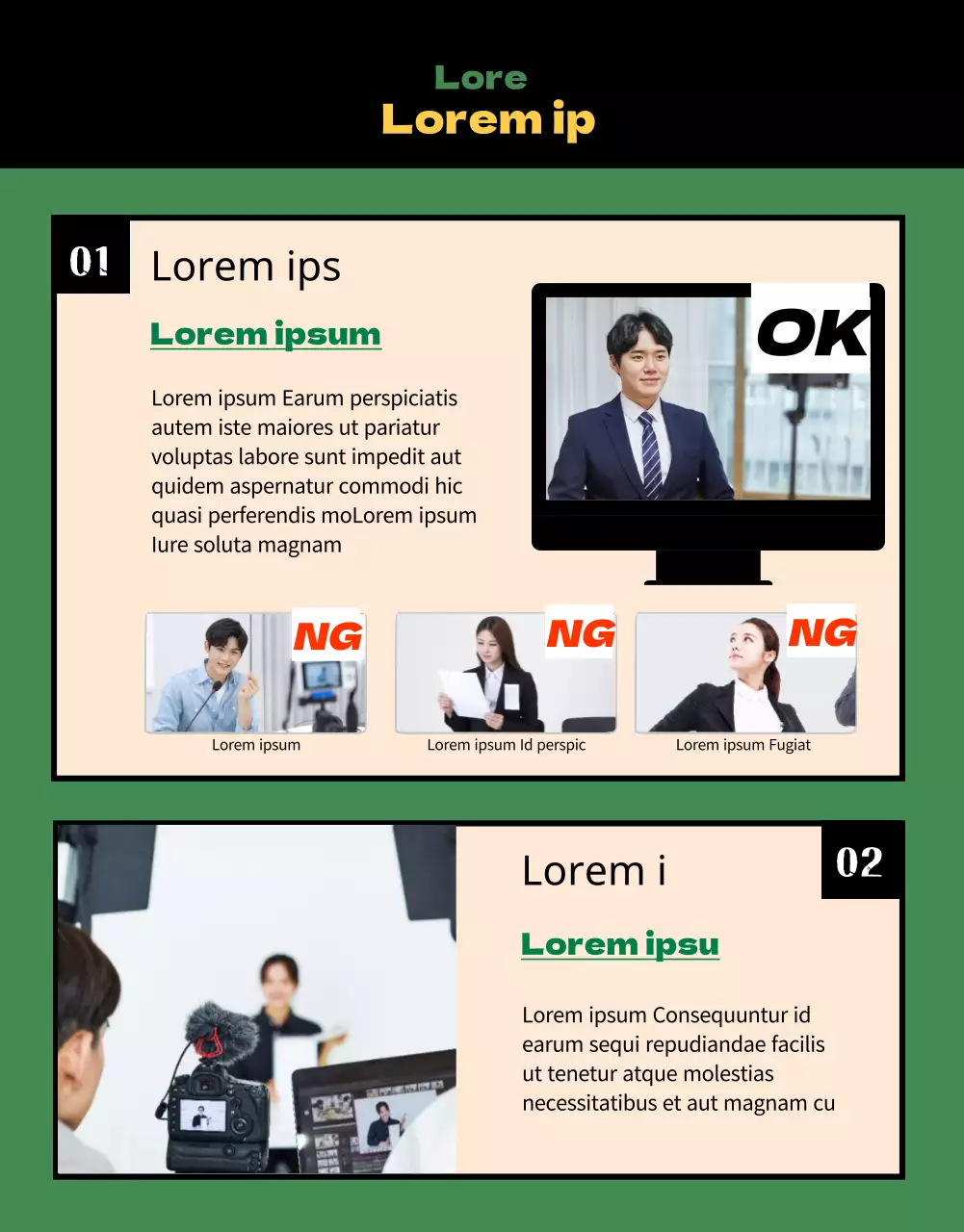 Colloquio faccia a faccia StudyCafe nella vivacità del verde e del giallo