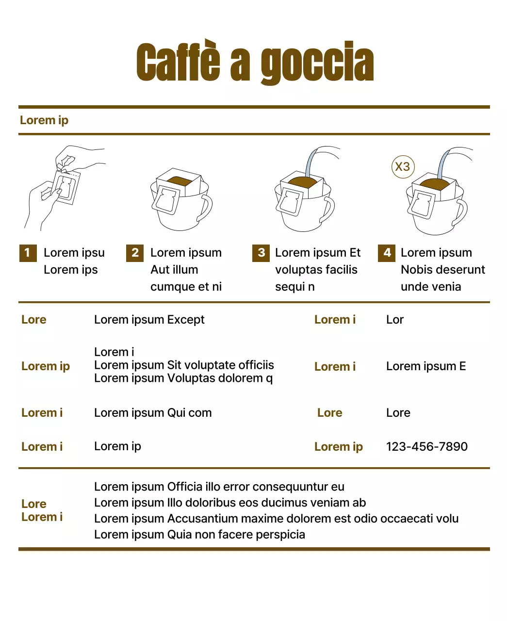 Design semplice con illustrazione di un gatto marrone, simile a un disegno