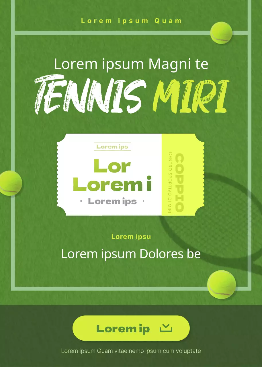 Campo da tennis verde Concetto di tennis Lezioni brevi di gruppo Primo arrivato, primo servito Evento a pagamento