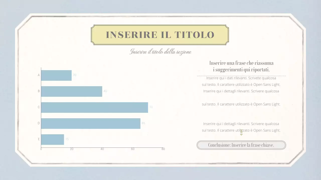 Layout concettuale emozionale di base con motivo di carta da parati vintage in beige e blu chiaro