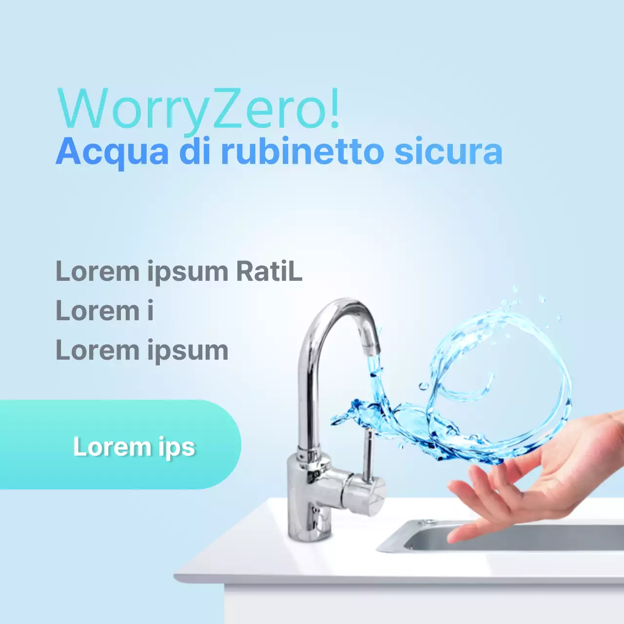 Acqua di rubinetto sicura