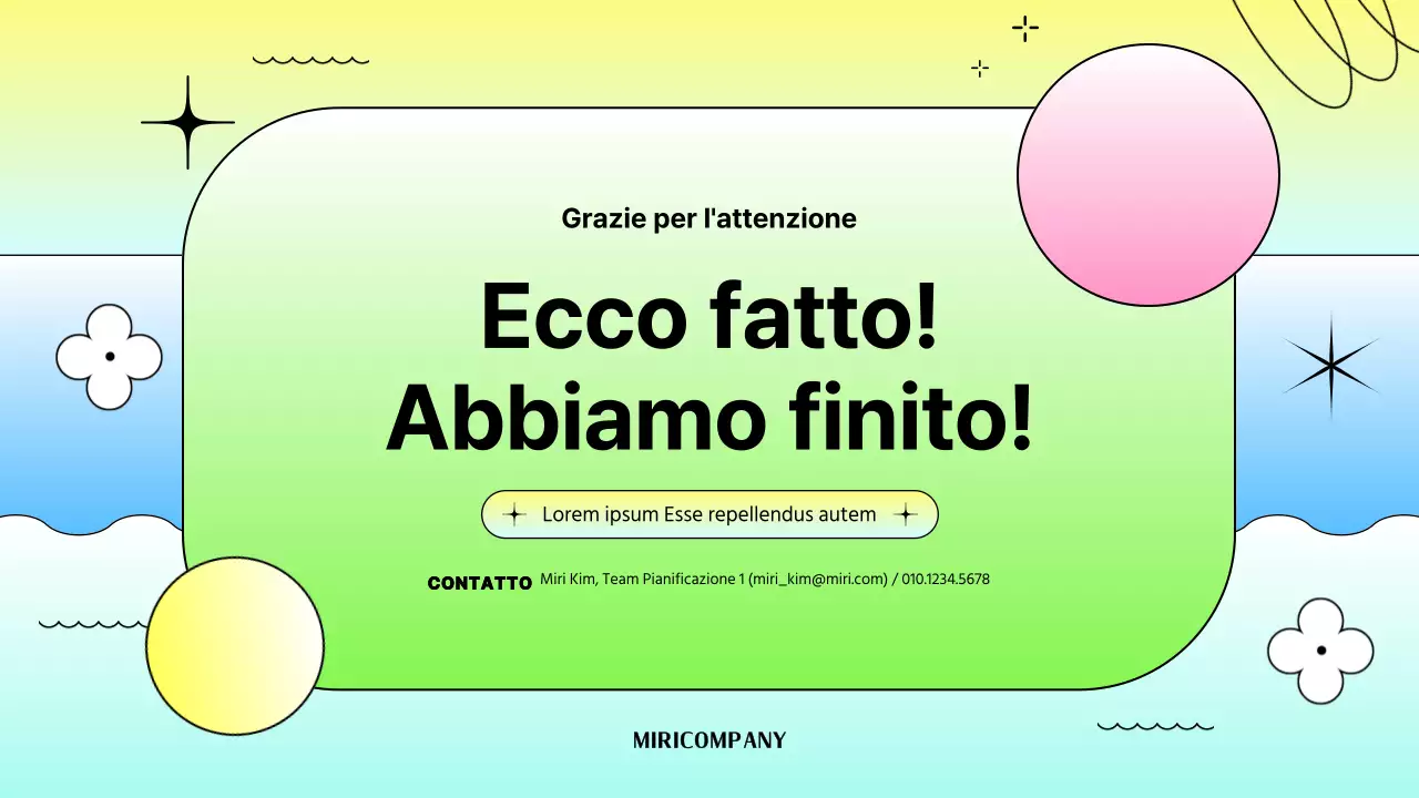 Promozione estiva con forme sfumate dai colori vivaci