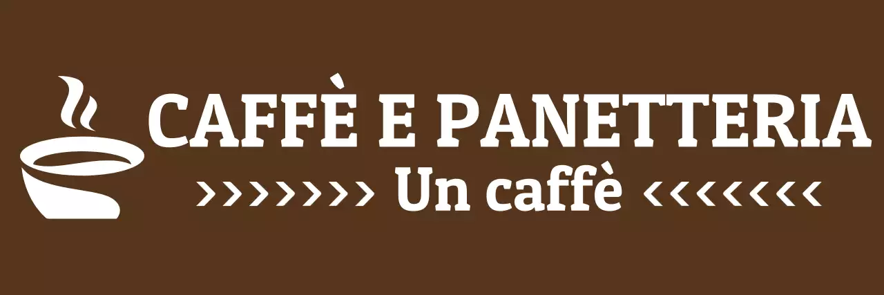 Un design per grembiule a una riga con l'illustrazione di una tazza con caffè e il logo di una panetteria.