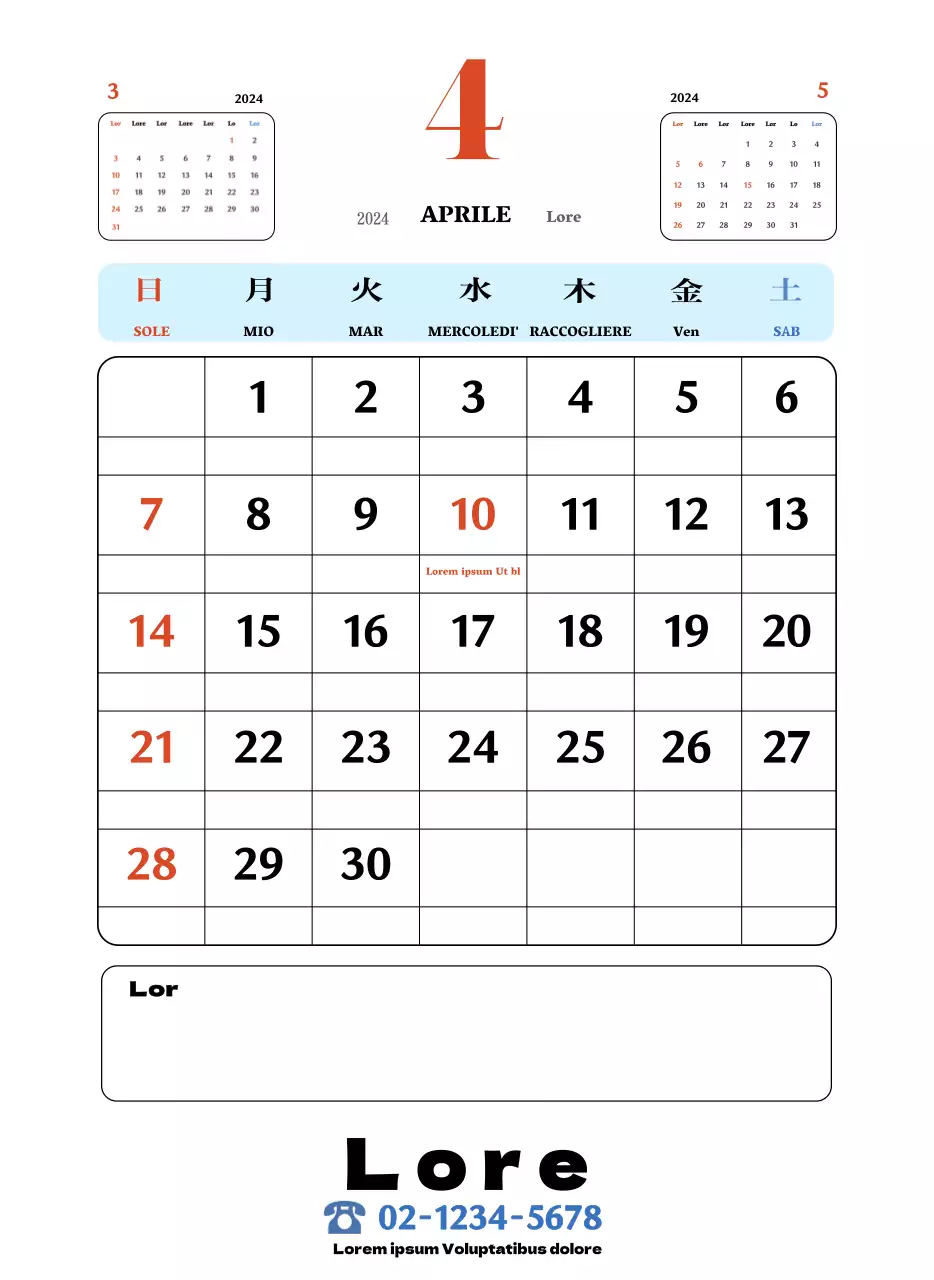 Sottobicchieri retrò rossi e blu calendario della memoria