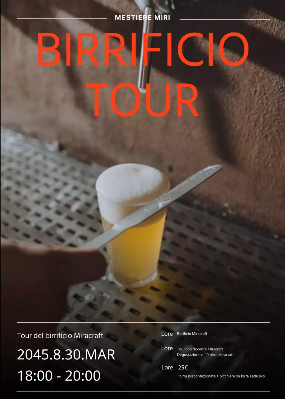 Brown Brewery Tour EventiPopup